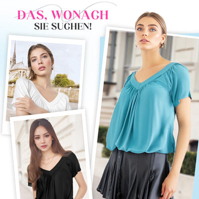Lisbeth™ Schmeichelhaft Gefaltete Bluse