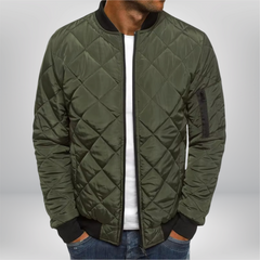William™ - Premium Stepp-Bomberjacke in Grün