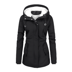 Hilary - Schicke und bequeme Kapuzenjacke in Schwarz