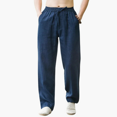 Nils | Lässige Sommerhose mit lockerer Passform in Blau