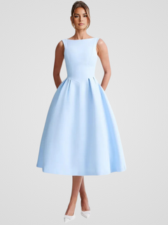 ÉLÉGANCE BELLE MIDIKLEID in Hellblau