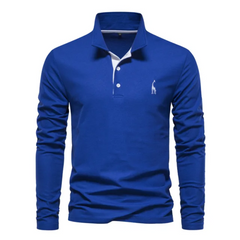 Nathaniel - Herren Bequeme Polo Hemd | Lässig in Blau