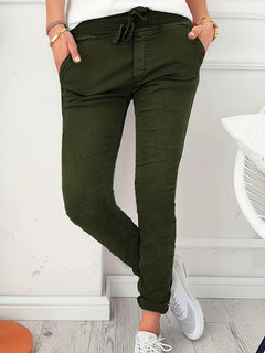 Rhea™ Relaxed-Hose in Armeegrün