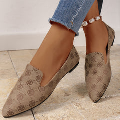 RoseaWalk™ – Elegante Canvas Loafers mit Spitze für Damen in Khaki