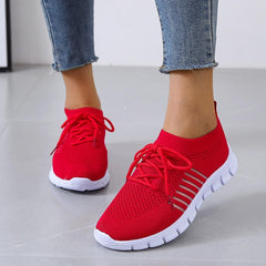 Orthopädische Komfort Damen Turnschuhe - Rochele in Rot