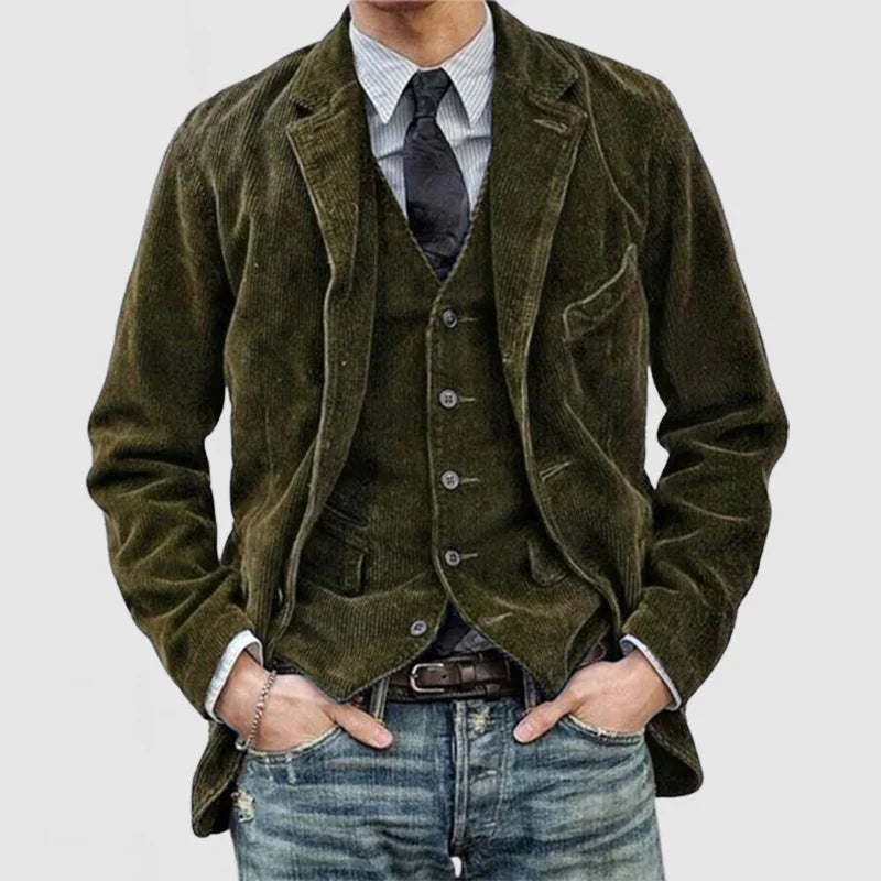 Cord-Blazer und -Weste für Männer