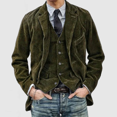 Cord-Blazer und -Weste für Männer