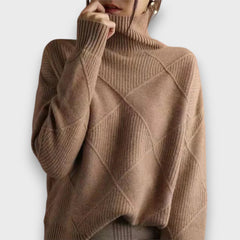 Dareen – Rollkragenpullover in Braun