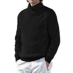 Leon - Elite Elegance Rollkragenpullover in Schwarz