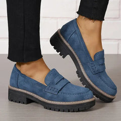 Ella™ | Zeitlose Wildleder-Loafer in Blau