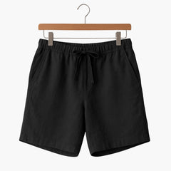 Herren Sommer Shorts mit Kordelzug und Seitentaschen in Schwarz