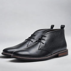 Max | Herren Chukka-Stiefel zeitlos & elegant tragbar in Schwarz