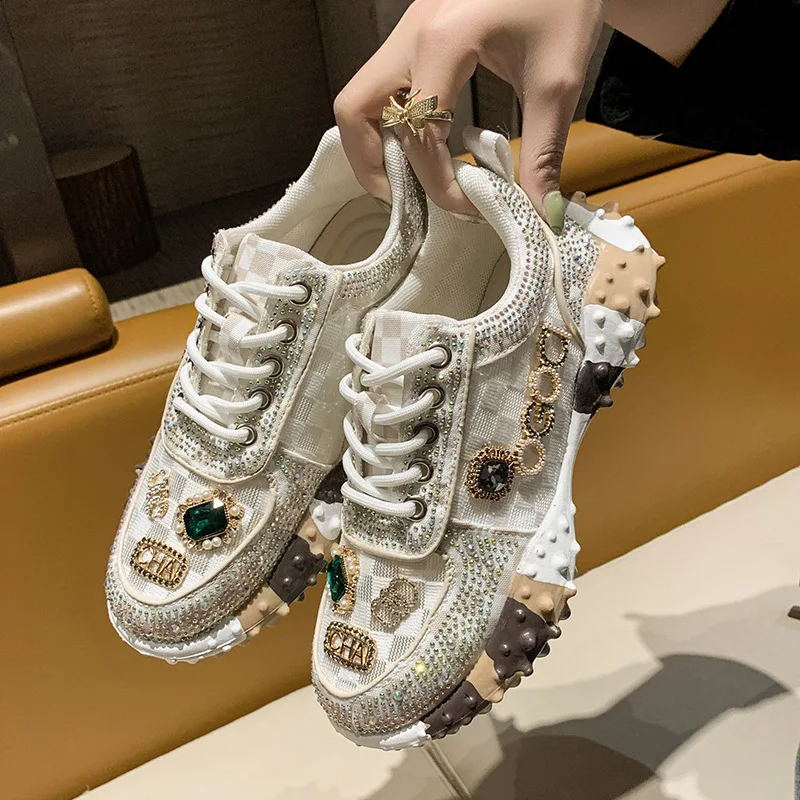 Rosemary® | Hochwertige Strass-Sneakers