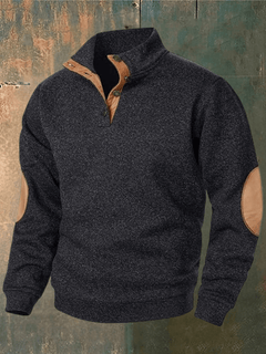 SASCHA - ROLLKRAGENPULLOVER in Schwarz