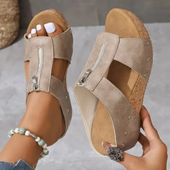 MOA - Komfortable Orthopädische Sandalen in Khaki