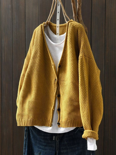Amore | Strickcardigan in Gelb