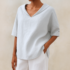 Willeke™ | Elegante Bluse mit V-Ausschnitt in Weiß