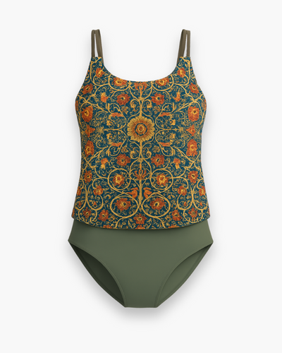 Damen Stilvoller Tankini | Modernes Oberteil für Strand und Pool