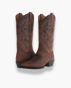 Damen Elegante Cowboystiefel | Westernstiefel Schwarz in Braun