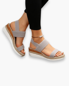 Damen Bequeme Sandalen | Stilvolle Sommerschuhe in Grau