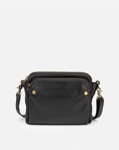 Kim | Hochwertige Ledertasche in Schwarz