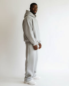 Bernd | Herren Oversized Hoodie Zweiteiler Set in Grau