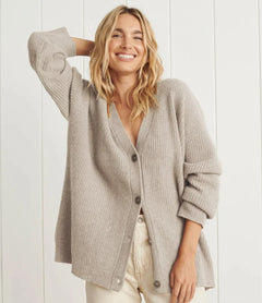 Karoline - Ultrabequemer Cardigan in Beige