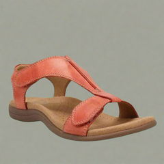 Philine | Orthopädische Sandalen aus Premium-Material für schmerzfreies Gehen in Orange-Rot
