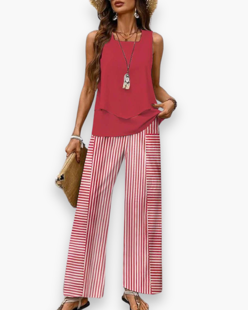 Damen Elegantes Fließendes Set | Stilvoll