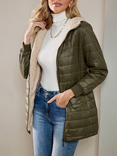 ALICE™ | LANGE FREIZEITJACKE in Militärgrün
