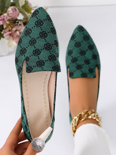 RoseaWalk™ – Elegante Canvas Loafers mit Spitze für Damen in Grün