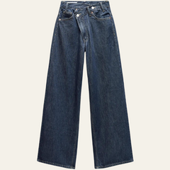 MARIA - Weite Jeans in Dunkelblau