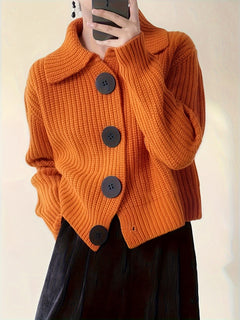 JULIA | MODISCHER STRICKSTIL in Orange