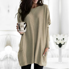 Marcella - Elegantes Langarmshirt in Beige