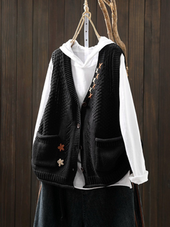 Flory | Strickweste in Schwarz