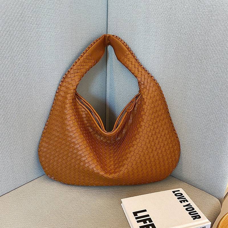 Estelle - Große handgewebte Schultertasche für Damen