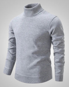 Bernd | Herren Klassischer Rollkragenpullover in Grau