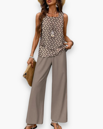 Damen Elegantes Fließendes Set | Stilvoll