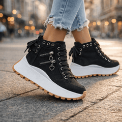 Wella - Gepolsterter Chunky-Sneaker in Schwarz