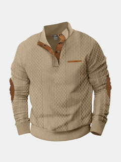 Jonas | Herren Klassiker Zopfmuster Pullover in Beige