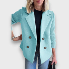 Arlisse – Blazer mit Doppelreiher in Himmelblau