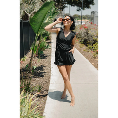 Yuridia® | Sommer-Strandbademode für Damen in Schwarz