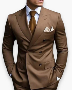 Herren Hochzeitsgast Anzug Slim Fit | Elegant & Modern in Braun