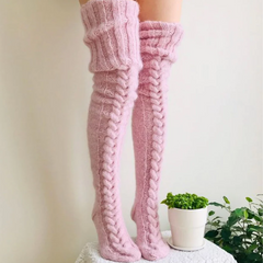 Kniestrümpfe für Frauen in Rosa