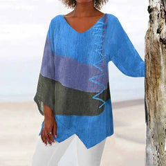 Elena - Elegante Bluse in Blau