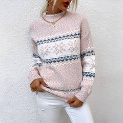 Joselyne - Damenpullover für den Winter in Rosa