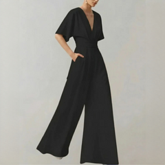 Yoko - Eleganter und trendiger Jumpsuit in Schwarz