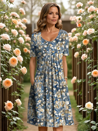 MARGA | ELEGANTES KLEID MIT BAUCHABDECKUNG