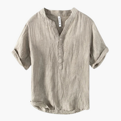 Robin | Sommerhemd mit lockerer Passform in Khaki