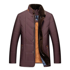 Alden | Winterjacke-Weste mit Stehkragen in Rot